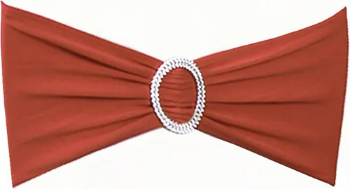 Vista 18 de Paquete de 50 bandas negras de elastano para sillas de boda, lazos con hebillas para fiestas, cumpleaños, fiestas, banquetes de jubilación