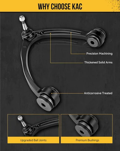 Vista 5 de KAC Brazo de Control Inferior Delantero Compatible con Mazda 5 2006-2010, para Kit de Reemplazo de Brazos de Suspensión Mazda 3 2004-2009