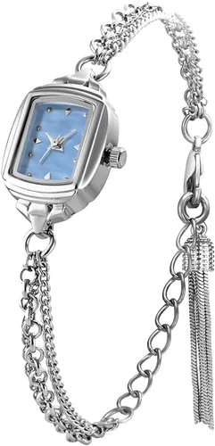 Vista 10 de ADSBIAOYE Reloj de cuarzo para mujer, delicado rectángulo, ultra fino, impermeable, elegante, analógico