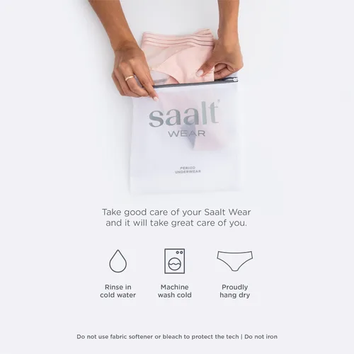 Vista 8 de saalt Ropa interior modal de breve período de comodidad - Absorción pesada y súper absorción