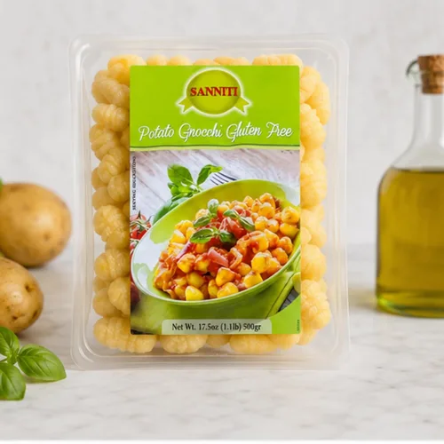 Vista 8 de Sanniti Gnocchi de papa italianos sin gluten, 17.5 oz (500 g) Auténticas albóndigas italianas Hecho en Italia Pasta de papa tierna Comida