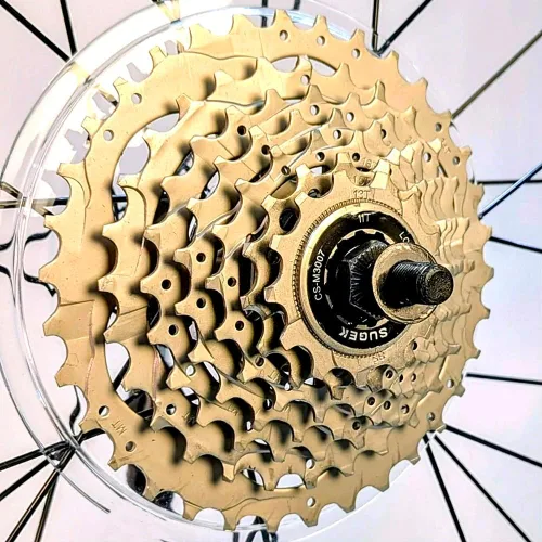 Vista 7 de ZiZZO Campo Bicicleta plegable de 20 pulgadas con vástago ajustable de 7 velocidades, marco ligero