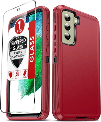 Vista 45 de LeYi Funda compatible con Galaxy S8: no compatible con S8 Plus: cubierta exterior de goma 3 en 1 de cuerpo completo a prueba de golpes, resistente
