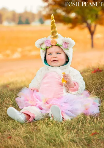 Vista 2 de Posh Peanut Eleanor - Disfraz de unicornio para bebés