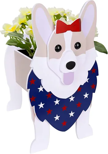 Vista 11 de Beagles - Contenedor para plantas con forma de perro, para amantes de las mascotas, maceta de PVC lindo para perros, macetas de cara para decoración