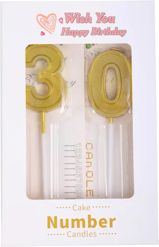 Vista 7 de Vela de 10 cumpleaños número 10, vela dorada de 10 cumpleaños niño niña décimo pastel para cumpleaños de diez años, boda, aniversario, fiesta