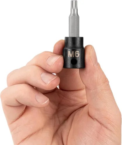 Vista 12 de TEKTON Zócalo de impacto de 3/8 pulgadas x M4 Triple Square Bit SIB18204