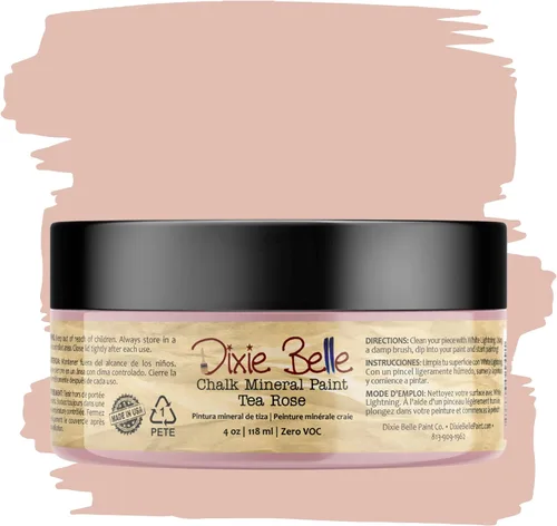 Vista 123 de Pintura para muebles con acabado de tiza Dixie Belle Paint Company - Amatista (4oz) - Pintura mineral de tiza chic púrpura profundo mate