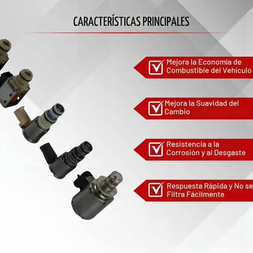 Vista 5 de 5 piezas Kit de solenoides de transmisión 4L60E 4L65E 4L70E Compatible con GM Escalade Chevy Astro Express 1500 Tahoe Buick Pontiac Control