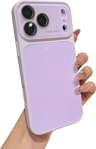 Vista 7 de Caseative Funda para iPhone 18 Pro Max, color negro Protección de lente de cámara de cristal, cubierta trasera esmerilada magnética compatible