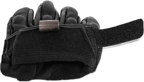 Vista 6 de Guantes de motocicleta de piel de cabra de dedo completo con pantalla táctil, para hombre y mujer, sin perforaciones, tallas S, M, L, XL y XXL