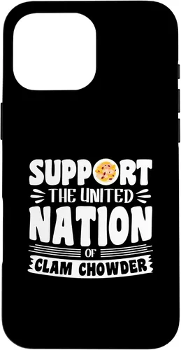 Vista 19 de iPhone 16 Support the united nation of Clam Chowder Case