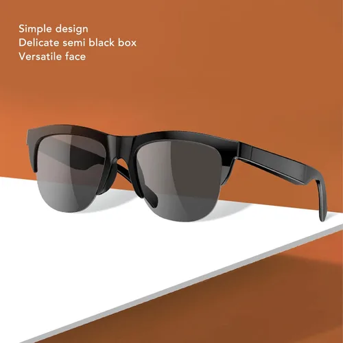 Vista 5 de Lentes de sol inteligentes, control táctil U V 400, gafas deportivas al aire libre, lentes de audio de dientes azules para hombres y mujeres