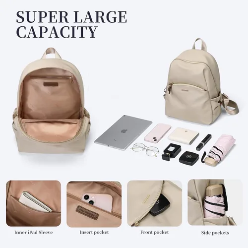 Vista 2 de GOLF SUPAGS Elegante mochila para mujer, mochila casual de viaje, mini mochila, bolso de nailon
