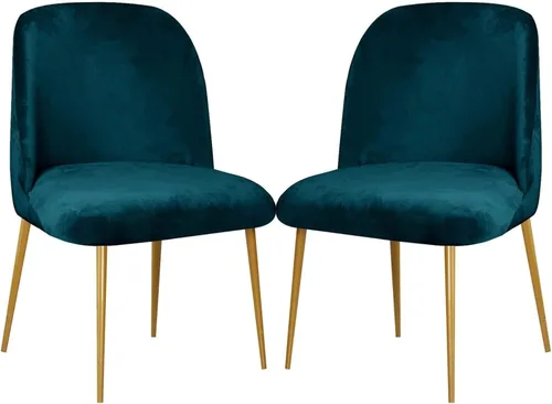 Vista 41 de Juego de 2 fundas superelásticas para sillas de comedor de 2/4/6, funda de terciopelo para sillas modernas de mediados de siglo, funda de silla sin