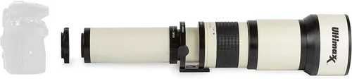 Vista 4 de Ultimaxx Lente teleobjetivo zoom de 25.591-51.181 in con kit para Canon EOS Rebel T5, T5i, T6, T7 T6i, T6s, T7i, T8i, SL1, SL2, SL3, 60D, 70D, 77D