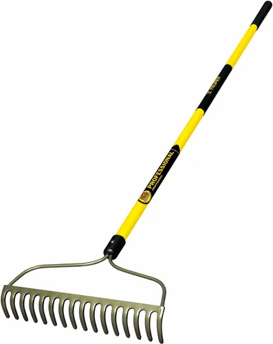 Vista 5 de Truper 31353 Tru Built - Rastrillo de arco soldado con 14 dientes, mango de madera