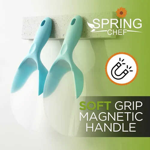 Vista 16 de Spring Chef - Cuchara magnética para congelador, sin BPA, color negro Flexi-Plastic Popcorn Scoop with Soft Grip Handle - Dishwasher Safe Ice