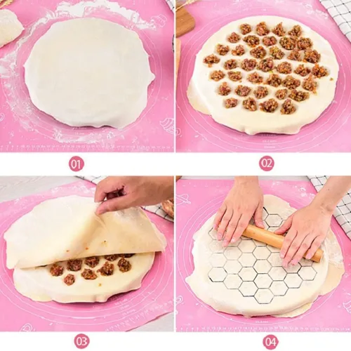 Vista 5 de Fabricante de bolas de masa rusa Pelmeni Maker Dumpling Pelmeni Mold Herramienta de molde para fabricar alimentos.