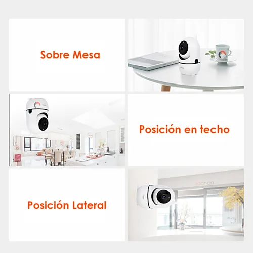 Vista 3 de Cámara De Seguridad Hd 1080p Wifi Vigilancia Con App Ycc365