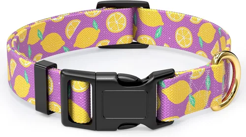 Vista 12 de Rnivvi Collar para perros pequeños, bonito collar resistente y ajustable para cachorros con hebilla de liberación rápida para machos, hembras