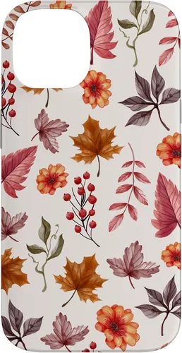 Vista 4 de Halloween Pattern Fall Leaves Pattern - Autumn Season Case for iPhone 17