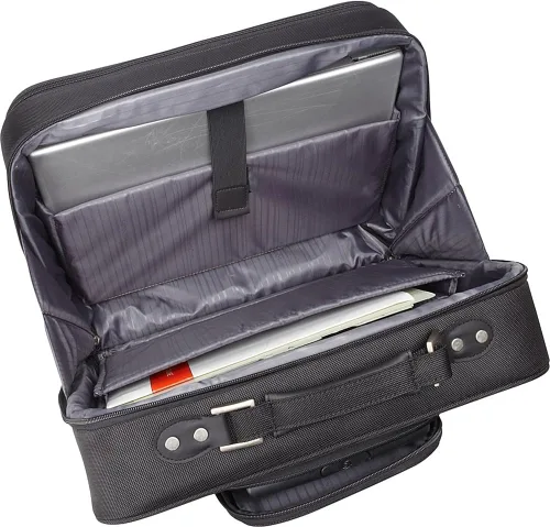 Vista 2 de Samsonite Maletín giratorio para portátil con ruedas en negro Negro