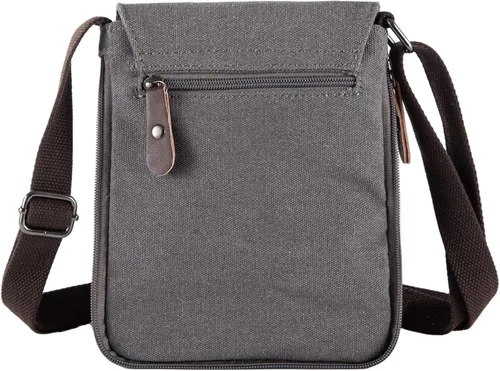 Vista 35 de Sechunk Vintage Canvas Messenger Cross body bag Shoulder bag
