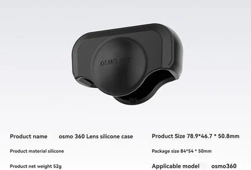 Vista 6 de Funda de silicona para DJI OSMO 360, funda protectora para lente de cámara, resistente a los arañazos, protector de lente anticaída, compatible