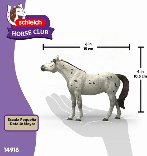 Vista 6 de Schleich Horse Club - Knabstrupper Gelding Figura de juguete - Niños 5+