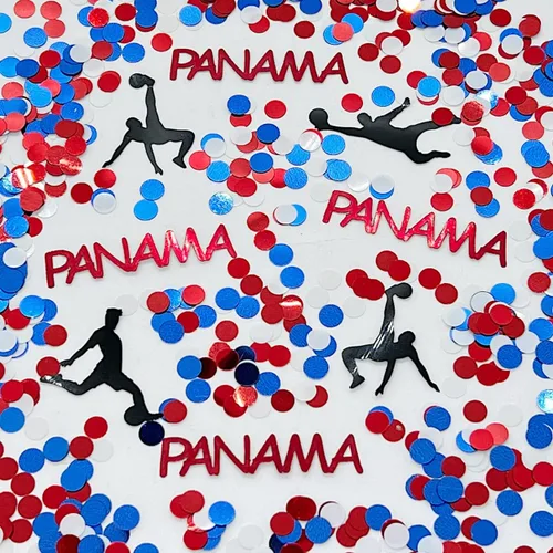 Vista 11 de Copa Mundial de Confeti - Nueva Zelanda, jugador de fútbol, pelota negra, blanca - 2 bolsas de media onza (1 oz) #3371