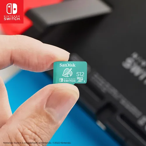 Vista 3 de SanDisk Tarjeta microSDXC de 512 GB, con licencia para Nintendo -Switch - SDSQXAO-512G-GNCZN