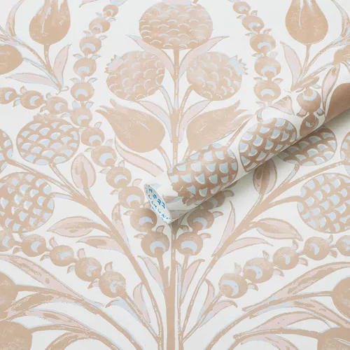 Vista 10 de CiCiwind Papel tapiz de despegar y pegar, color azul y blanco, papel de pared floral, bohemio, autoadhesivo, apto para inquilinos, papel de contacto
