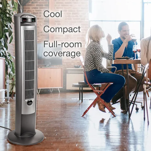 Vista 7 de Lasko Ventilador de pedestal Cyclone (18") y ventilador de torre oscilante Lasko (42")