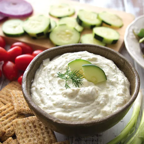 Vista 2 de RADA Dip de mezcla rápida de pepino y cebolla y eneldo sin gluten