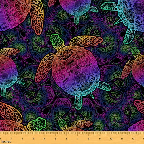 Vista 38 de Tela con Patrón de Ajolote Rosa por Yarda Estilo de Dibujos Animados Encantadora Tela de Vida Silvestre para Niños Adolescentes Flores Hojas Lindo