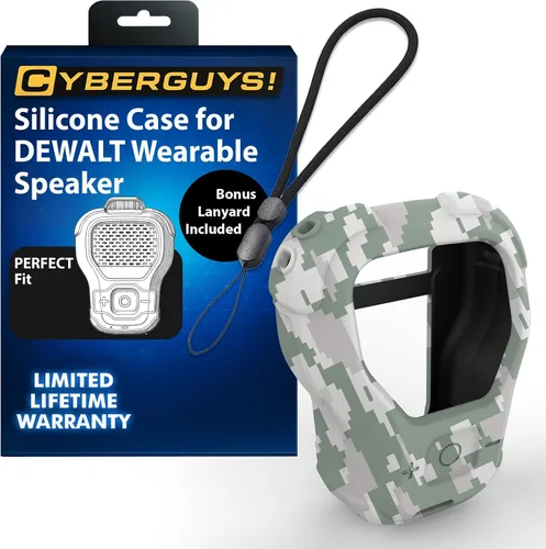 Vista 17 de CYBERGUYS Funda de Silicona para Altavoz Bluetooth Portátil DEWALT, Cubierta Protectora Duradera a Prueba de Golpes Antideslizante para Mini Altavoz