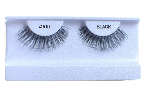 Vista 40 de 100 pares de pestañas postizas 100% cabello humano negro natural #412