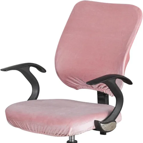 Vista 9 de VIOKKO Fundas de terciopelo elástico de elastano para silla de oficina, extraíbles y lavables, fundas universales para silla de hotel, hogar, bar