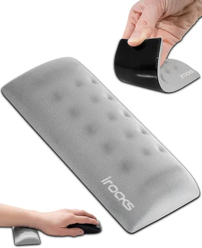 Vista 12 de i-Rocks Reposamuñecas de Espuma Viscoelástica para Teclado - Reposamuñecas que Reduce el Dolor para Teclado de Computadora - Reposamuñecas con Base
