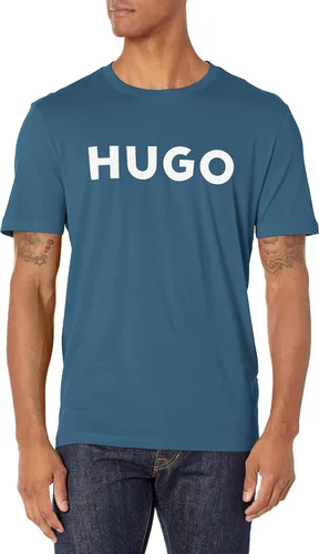 Vista 10 de Hugo Men's Print Logo Short Sleeve T-Shirt Blanco