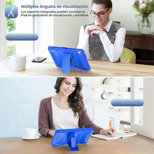 Vista 6 de Funda Soke para iPad (A16) de 11ª generación de 11 pulgadas 2025, iPad de 10ª generación de 10.9 pulgadas 2022, con protector de pantalla
