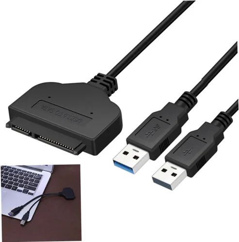 Vista 6 de Mikikit 2 unids 2 1 3.0 adaptador de cable adaptador de disco duro externo para 2.5 pulgadas convertidor de transferencia de datos universal