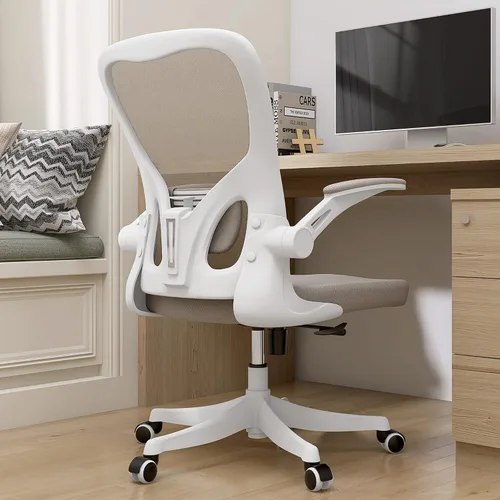Vista 16 de Monhey Silla de oficina negra, silla de oficina ergonómica, silla de escritorio de oficina en casa para personas grandes y altas, silla