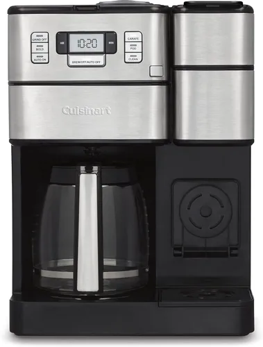 Vista 9 de Cafetera automática de molienda y preparación Cuisinart de 10 tazas con molinillo de cuchillas, máquina de café programable con jarra de vidrio