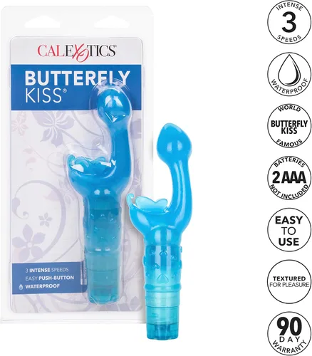 Vista 3 de California Exotics beso de mariposa, SE-0782-12-2, Azul, 1, 1