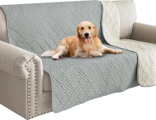Vista 37 de Manta Impermeable para Sofá para Perros 2026 (30"x53") Cómoda Alfombrilla de Sofá de Dos Plazas para Mascotas con Respaldo Antideslizante, Forro