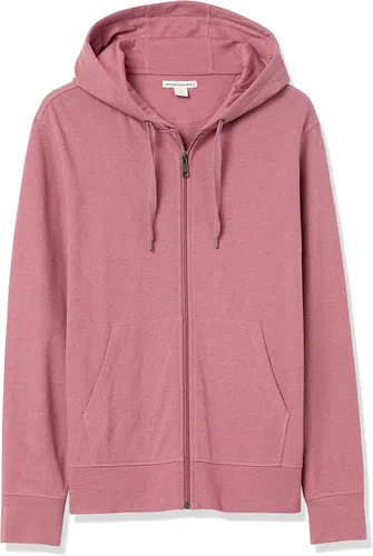 Vista 6 de Tienda Essentials Sudadera con capucha ligera de rizo francés con cremallera completa para hombre con ajuste cómodo
