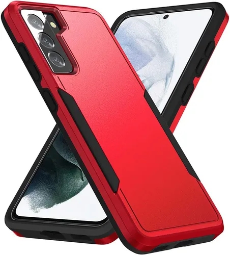 Vista 26 de Funda para Samsung Galaxy S21 (no para S21 Plus y S21 Ultra), resistente, a prueba de golpes, de grado militar, soporte de carga inalámbrica