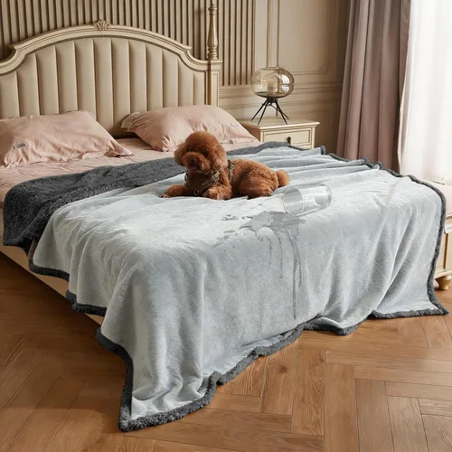 Vista 27 de Kritter Planet - Manta impermeable para perros, reversible, a prueba de agua, para sofá, cama y coche, fundas lavables para sofá para perros
